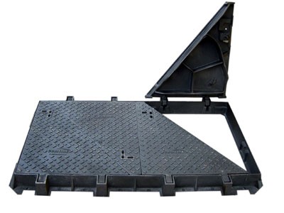 Nắp bể cáp thông tin 4 cánh tam giác - Ảnh 2